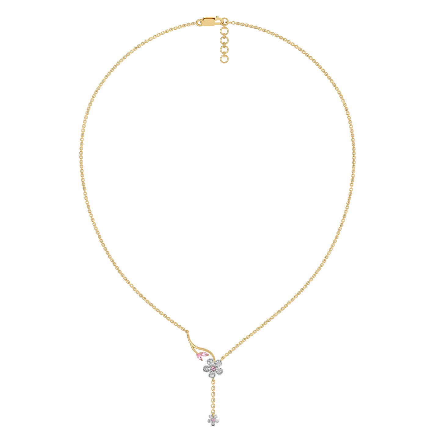 Blush Bouquet - Lab Diamond Necklace 1