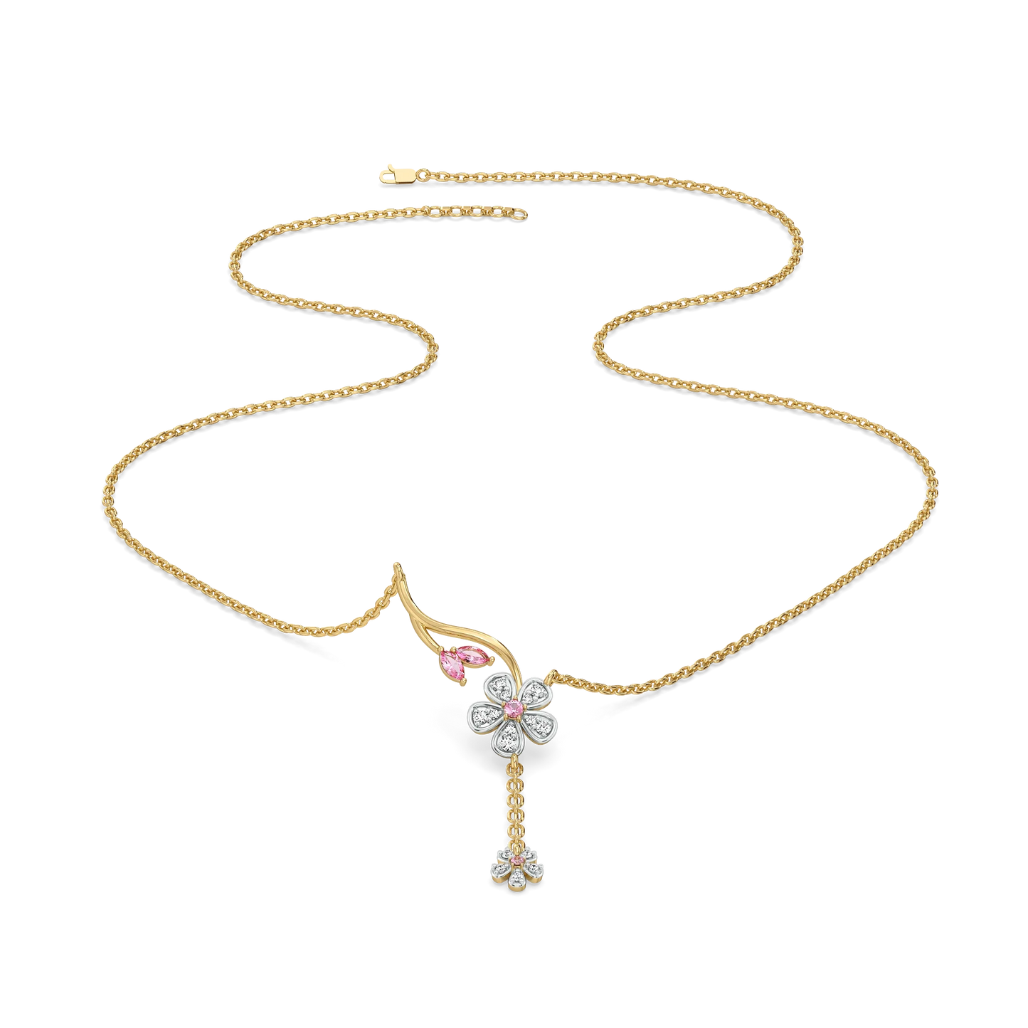Blush Bouquet - Lab Diamond Necklace 5