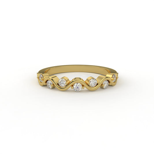 Diamond Encrusted Infinity Ring 2